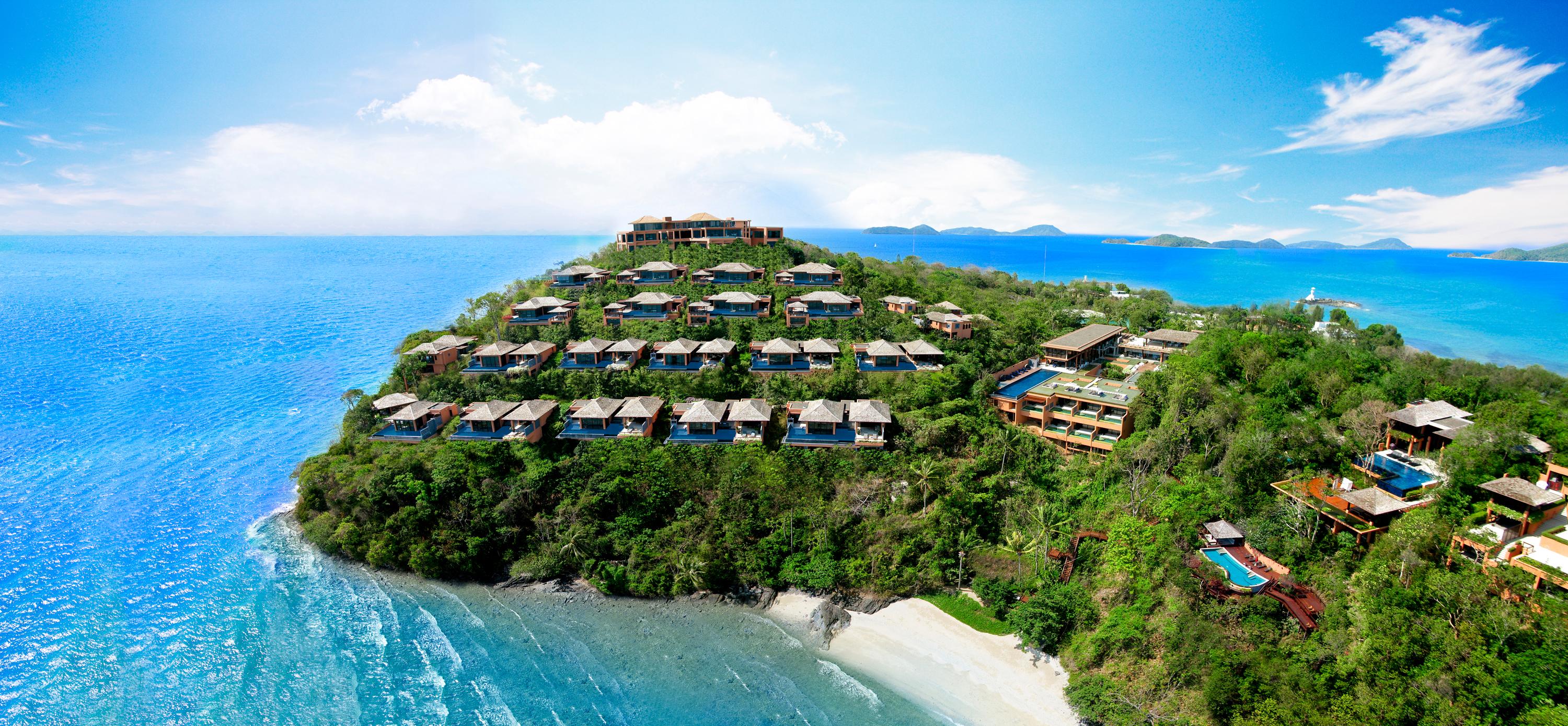 Sri Panwa Phuket Luxury Pool Villa Hotel - Sha Plus Exteriör bild Aerial view of the resort