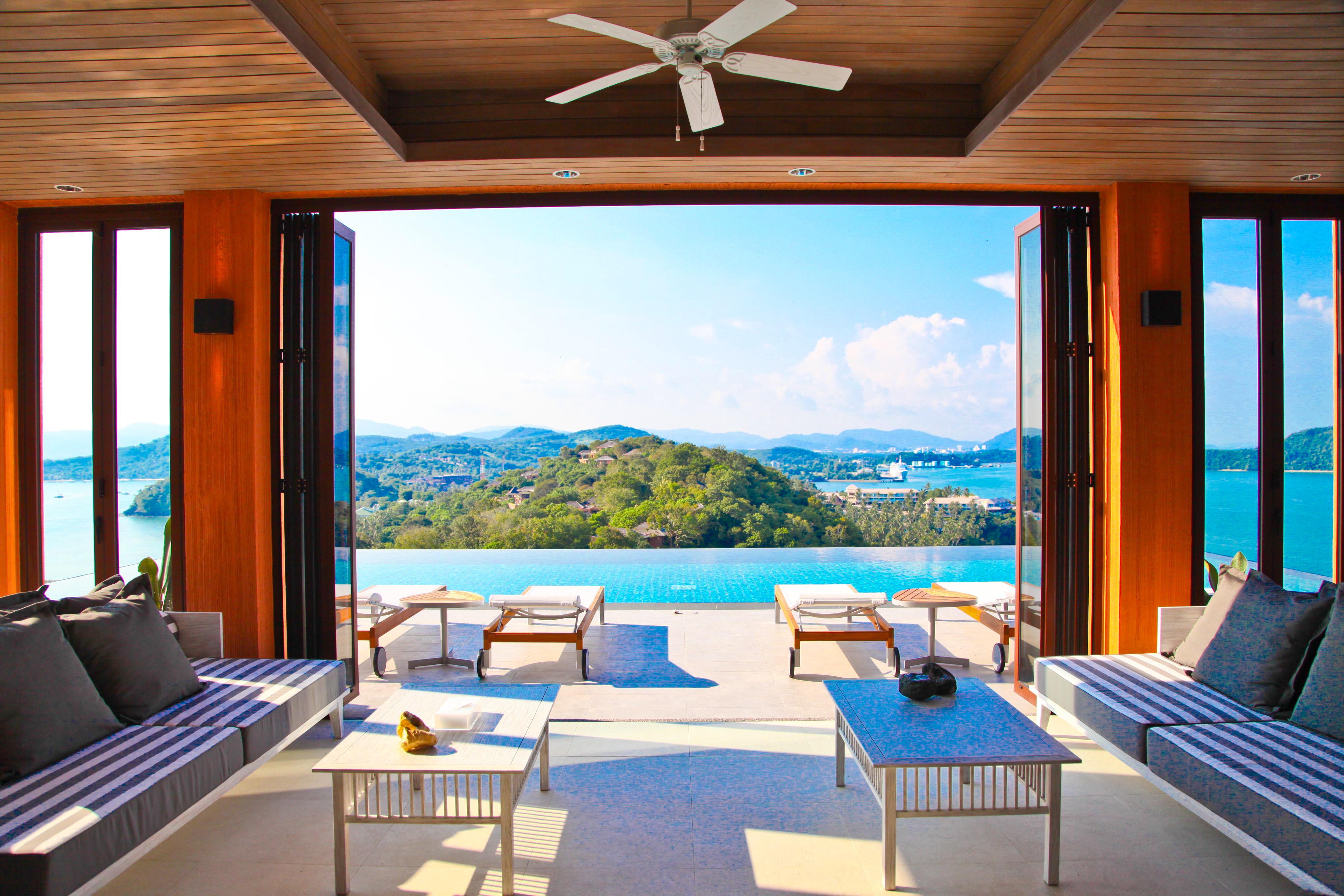 Sri Panwa Phuket Luxury Pool Villa Hotel - Sha Plus Exteriör bild View from the living room of a villa at the resort