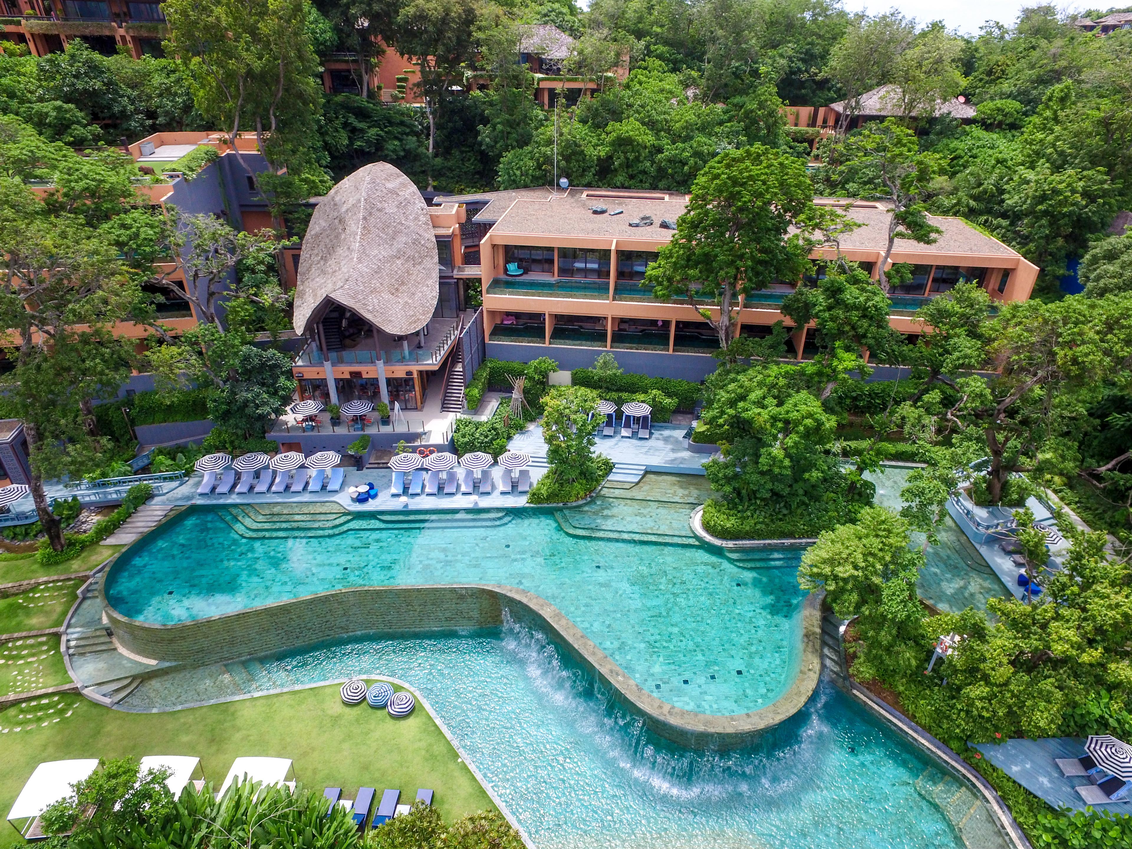 Sri Panwa Phuket Luxury Pool Villa Hotel - Sha Plus Exteriör bild Aerial view of the resort