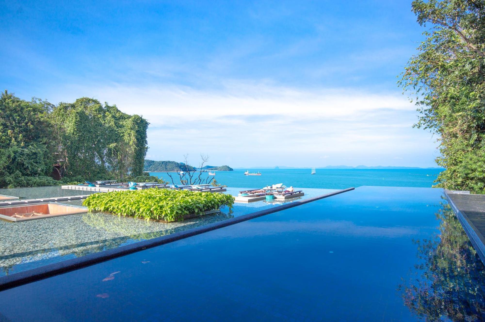 Sri Panwa Phuket Luxury Pool Villa Hotel - Sha Plus Exteriör bild View of the Andaman Sea from the resort