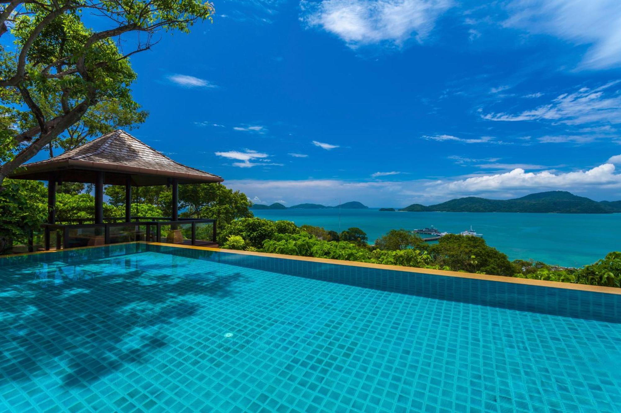 Sri Panwa Phuket Luxury Pool Villa Hotel - Sha Plus Exteriör bild View of the Andaman Sea from the resort